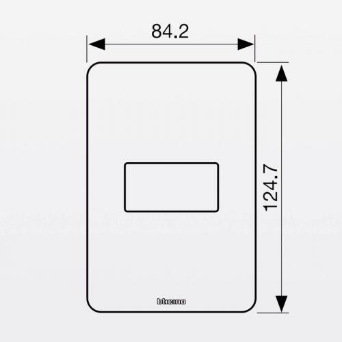 Conjunto 4x2 Interruptor Paralelo Alum�nio Matix Go Bticino Legrand