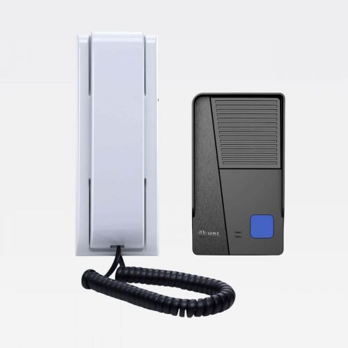 Kit Interfone c/ Fechadura El�trica Compacta C90 Mini Preta HDL Audio Class