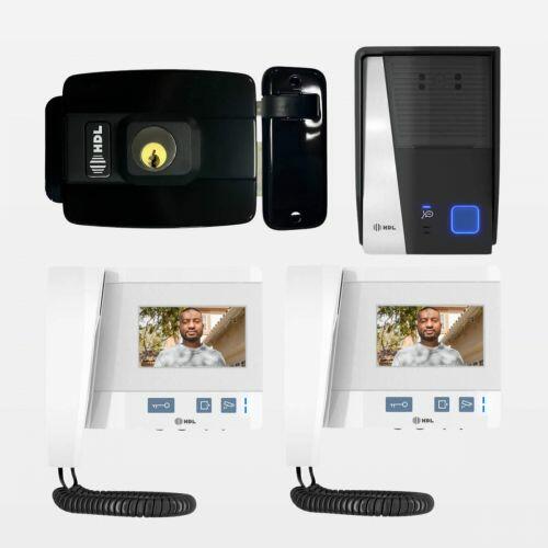 Kit Vídeo Porteiro c/ 2 Monitores 4.3