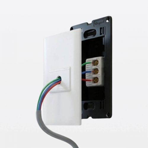 Kit Instalação Elétrica p/ Chuveiro Pial Plus+ c/ Saída de Fio + Conector Porcelana 50A Legrand