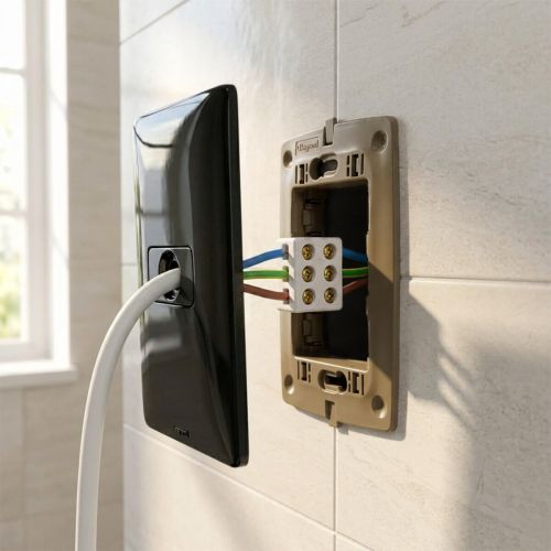 Kit Instala��o El�trica Chuveiro Sa�da de Fio + Conector 50A Legrand Pial Zeffia