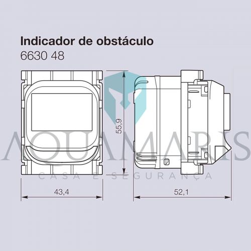 Sensor Obst�culo com Detec��o de Presen�a Nereya Branco Legrand 663048