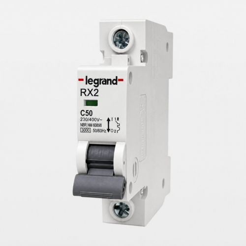 Minidisjuntor RX2 Monopolar 50A Curva C Legrand RXD50C31