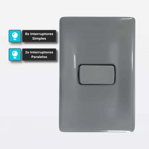 Kit Interruptores e Tomadas PIAL Zeffia com 24 Conjuntos Completos