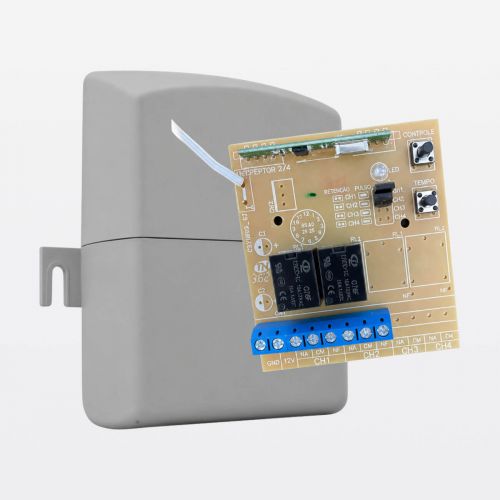 Receptor p/ Controle Remoto Reptor 2 Canais 433MHz ECP F105836