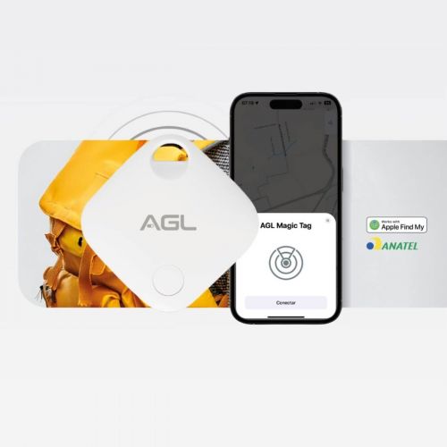 Kit Tag Rastreador Smart p/ iPhone Localizador Mala Pet Carro Moto Apple iOS Find My 5 Unidades AGL