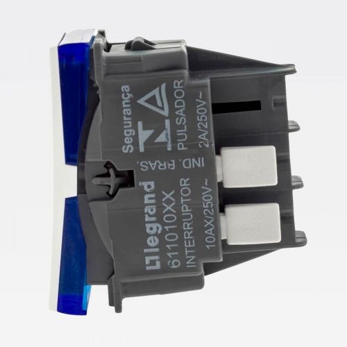 Kit Interruptor Para Embutir em M�veis Pial Plus+ 2 Interruptores Simples + Placa 2 Postos de Embutir