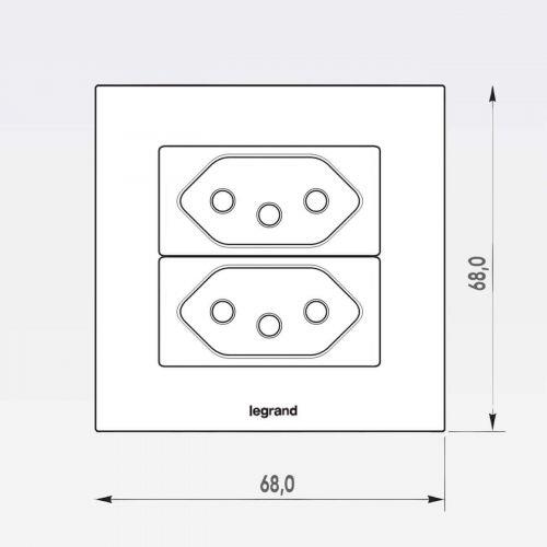 Kit Interruptor para Embutir em M�veis Pial Plus+ c/ Interruptor Simples + Interruptor Paralelo