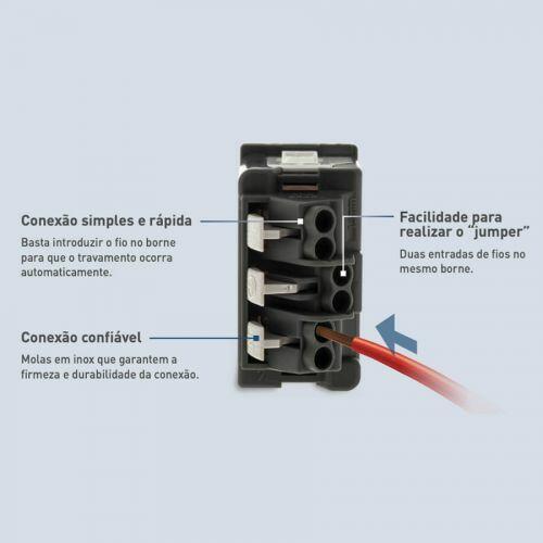 Kit Interruptor para Embutir em M�veis Pial Plus+ c/ Interruptor Simples + Interruptor Paralelo