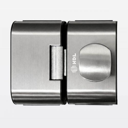 Fechadura Elétrica PV90 Porta de Vidro 2 Folhas Abre p/ Dentro c/ Maçaneta Bola Inox HDL