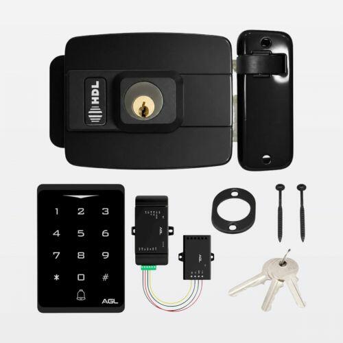 Kit Fechadura Elétrica C-90 Compacta c/ Controle de Acesso CA1000 Touch Gerenciador Izzy Access Wi-Fi HDL