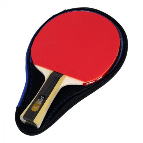 Raquete de Ping Pong Clássica 1002 com Capa - DHS