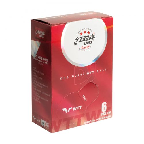 Bola DHS DJ40+ 3*** WTT - Caixa com 6