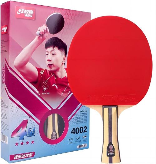 Raquete de Tênis de Mesa Clássica 4002 com Capa - DHS