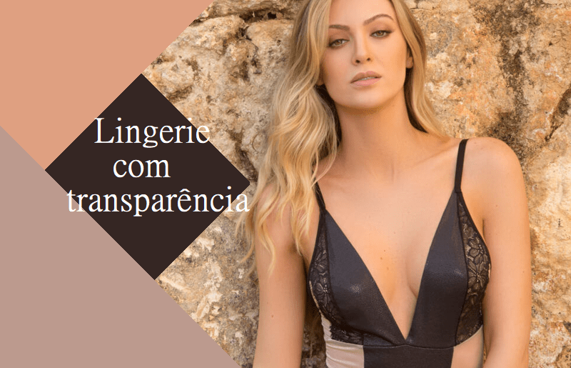 Como usar lingerie com transpar�ncia