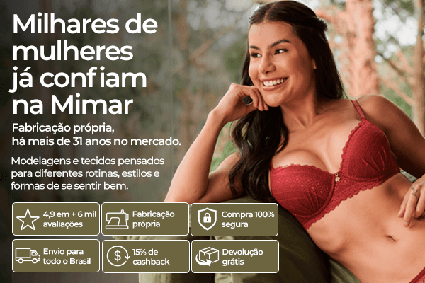 Mimar | Moda Íntima Feminina, Sutiã, Calcinha, Pijama e Lingerie