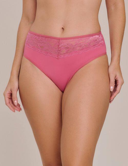 Calcinha Stella Básica em Microfibra e Renda