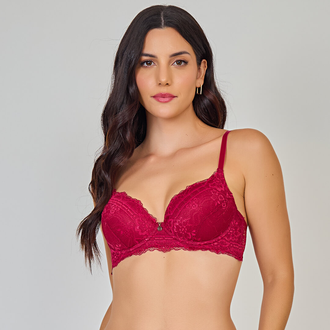 Sutiã Agnes Com Bojo Soft e Aro Em Renda