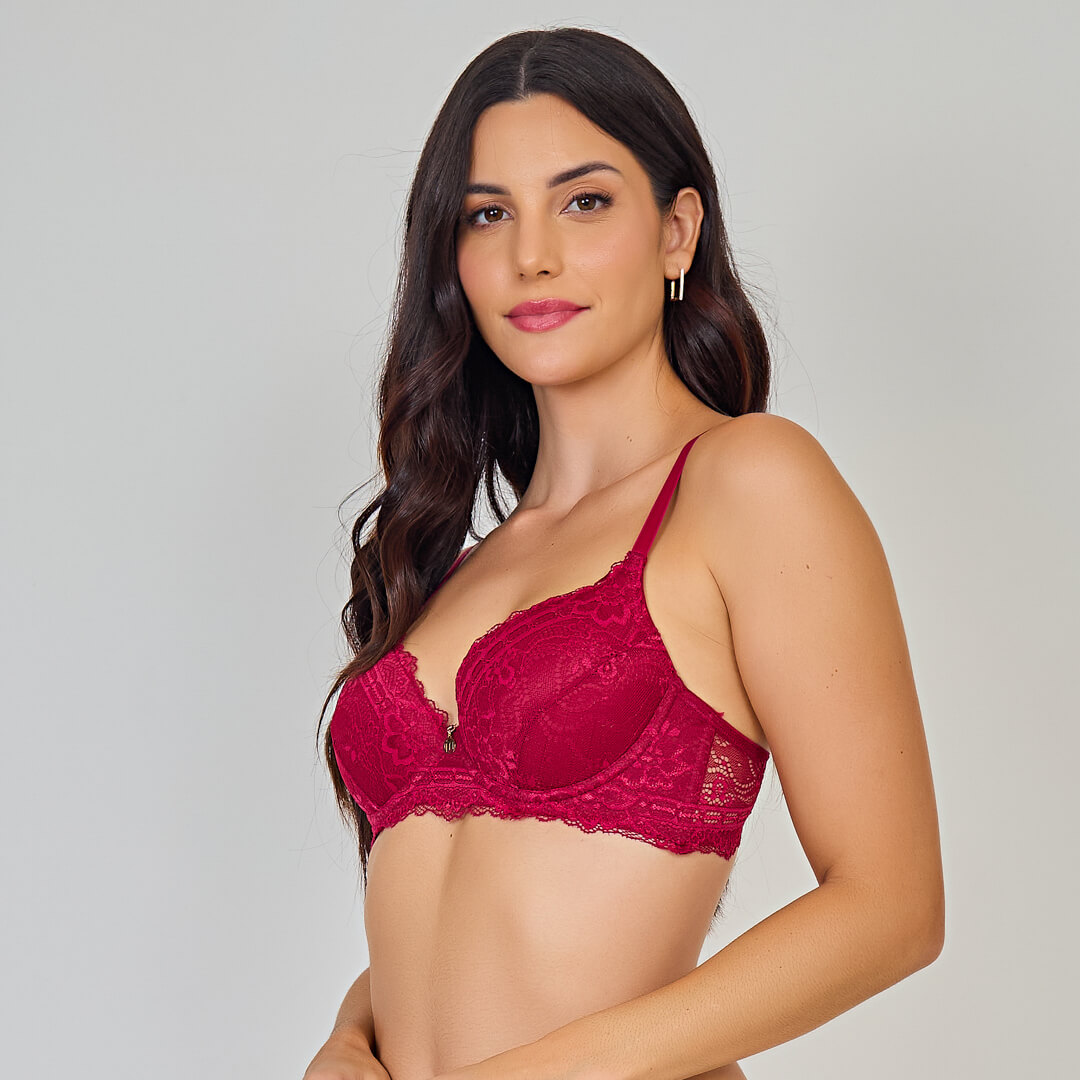 Sutiã Agnes Com Bojo Soft e Aro Em Renda