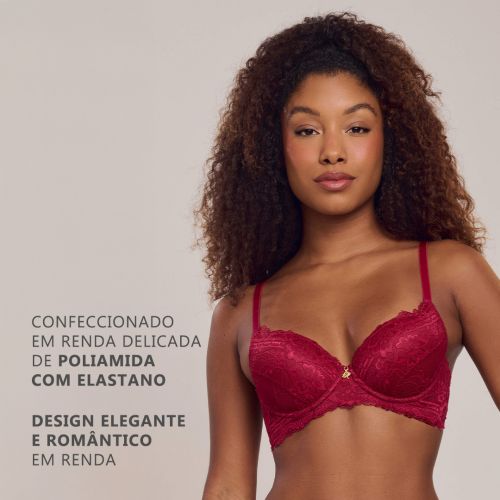 Sutiã Agnes Com Bojo Soft e Aro Em Renda