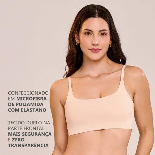Top Ol�via Em Microfibra Sem Bojo