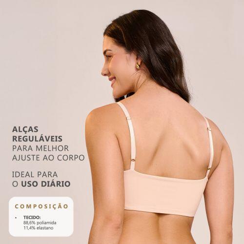 Top Ol�via Em Microfibra Sem Bojo