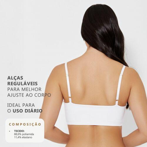 Top Ol�via Em Microfibra Sem Bojo