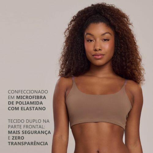 Top Ol�via Em Microfibra Sem Bojo