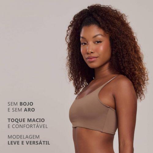 Top Ol�via Em Microfibra Sem Bojo