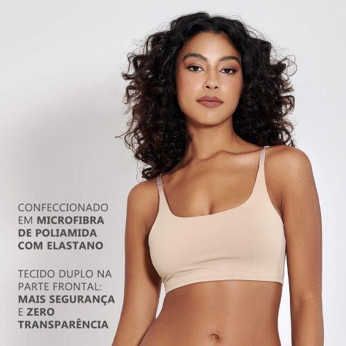Top Ol�via Em Microfibra Sem Bojo