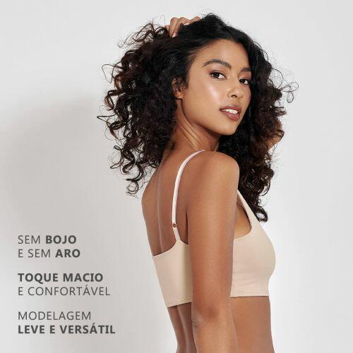 Top Ol�via Em Microfibra Sem Bojo