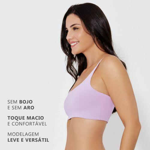 Top Ol�via Em Microfibra Sem Bojo