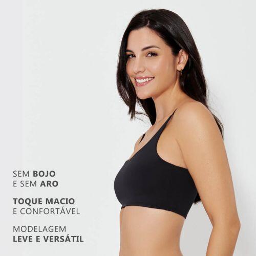 Top Ol�via Em Microfibra Sem Bojo