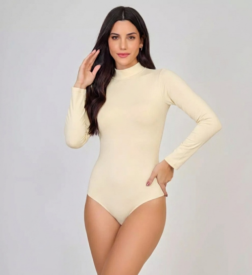 Body Luciene Manga Longa em Microfibra
