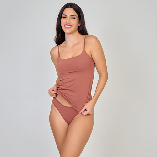 Camisete Leve em Microfibra com Alça Sem Bojo