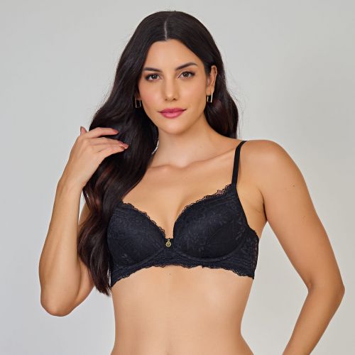 Sutiã Agnes Com Bojo Soft e Aro Em Renda