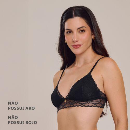 Sutiã Ayla Sem Bojo e Sem Aro Em Renda