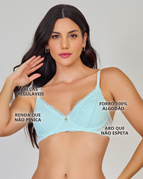 Suti� Daiana em Renda Sem Bojo com Aro
