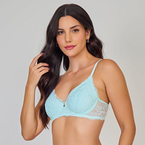 Sutiã Daiana em Renda Sem Bojo com Aro