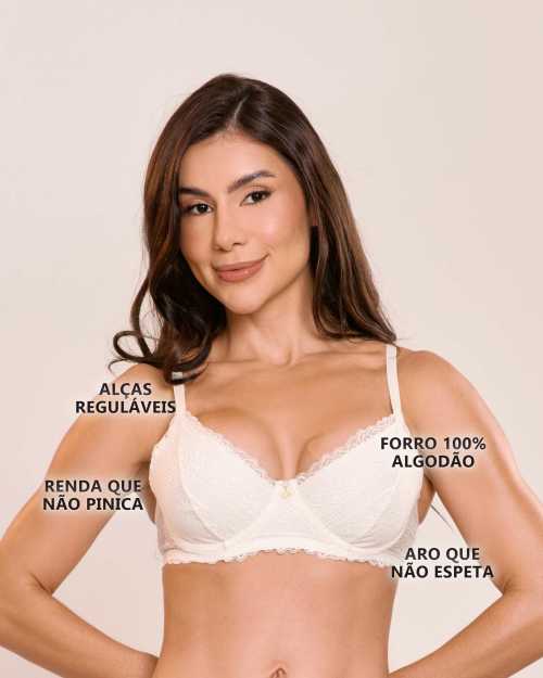 Suti� Daiana em Renda Sem Bojo com Aro