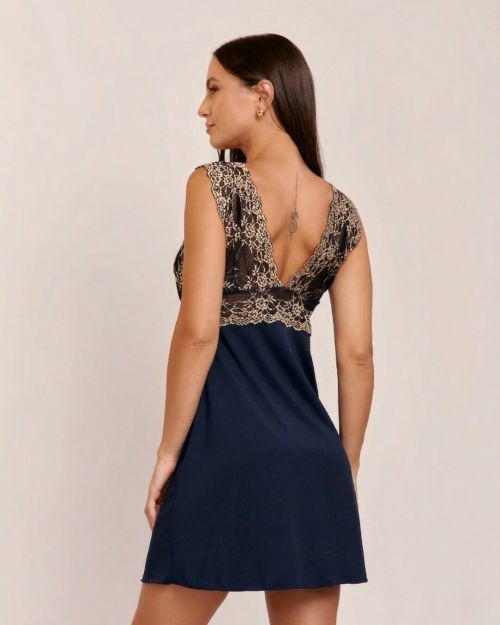 Camisola Melissa Sem Bojo Com Renda Bicolor
