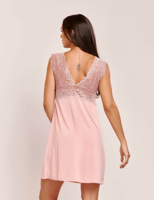 Camisola Melissa Sem Bojo Com Renda Bicolor