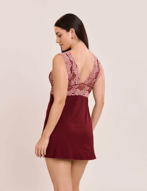 Camisola Melissa Sem Bojo Com Renda Bicolor