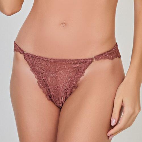 Calcinha Agnes Em Renda Com Argola Na Frente