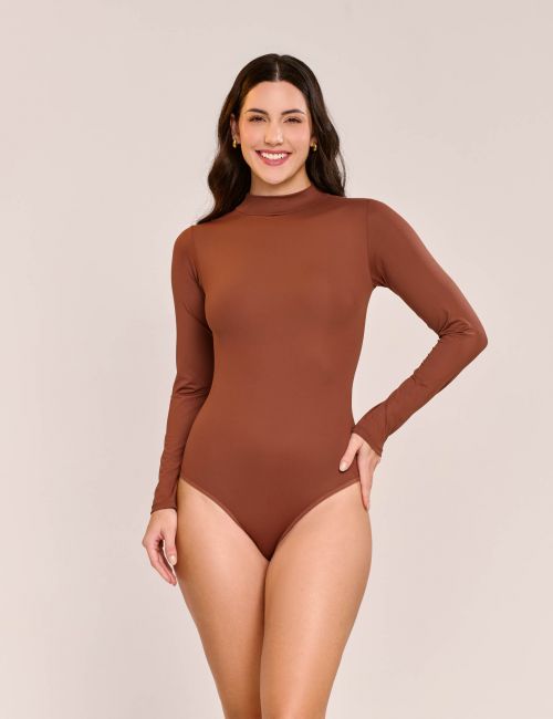 Body Luciene Manga Longa em Microfibra