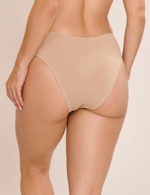 Calcinha Catarina em Microfibra e Renda Cintura Alta
