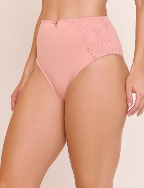Calcinha Denise em Microfibra e Renda Cintura Alta