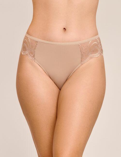 Tanga Deby Cintura M�dia Em Poliamida e Renda