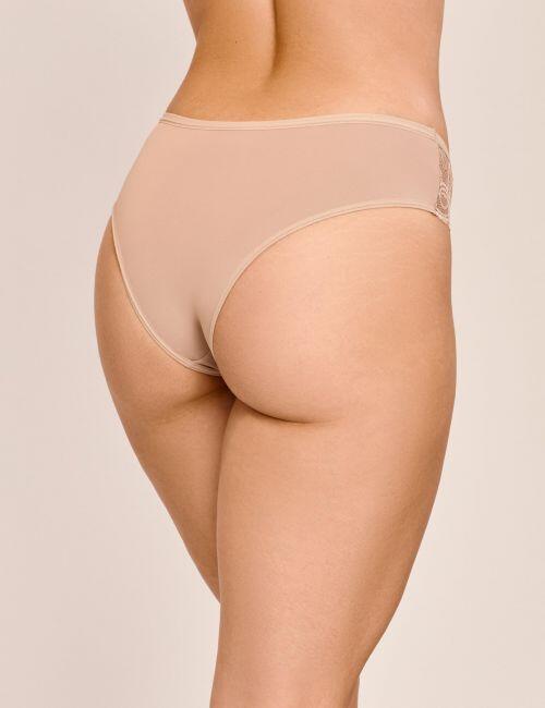 Tanga Deby Cintura M�dia Em Poliamida e Renda