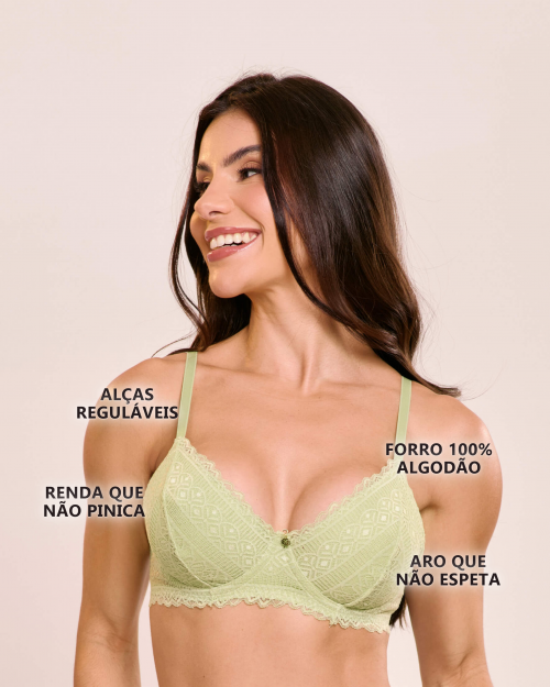 Suti� Daiana em Renda Sem Bojo com Aro